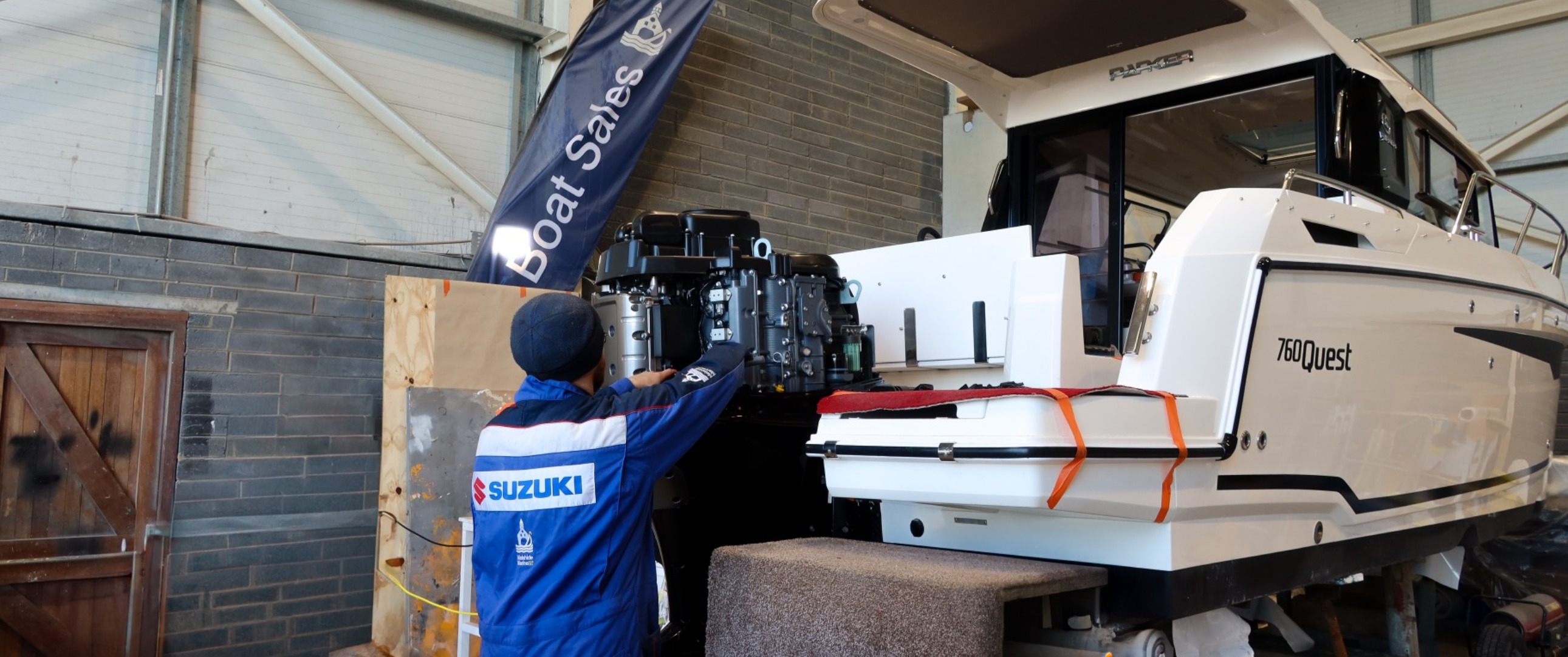 Engine servicing at Malahide Marina