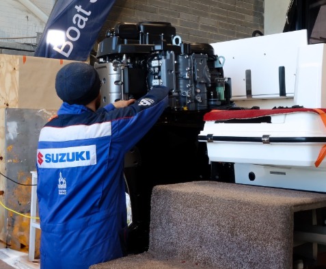 Trailer storage and boatyard repairs at Malahide Marina